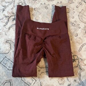 Alphalete Burgundy Leggings